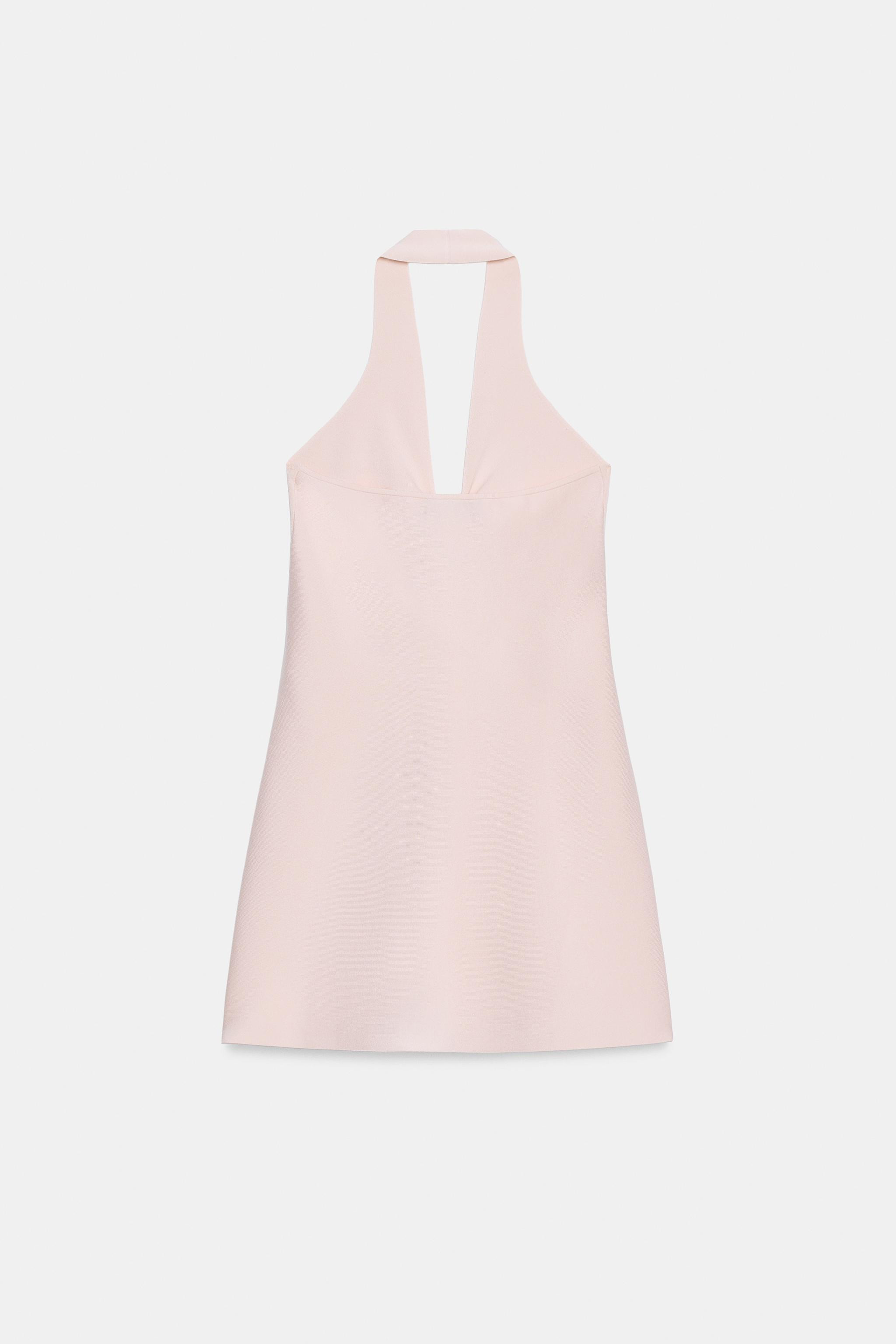KNIT MINI DRESS WITH GOLDEN HARDWARE | Zara UK