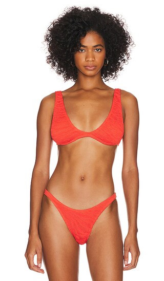 Scout Bikini Top in Coral Tiger | Revolve Clothing (Global)