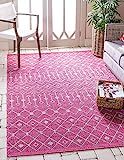 Unique Loom Trellis Collection Area Rug Geometric Flatweave Design, Tribal Inspired for Indoor/Outdo | Amazon (US)