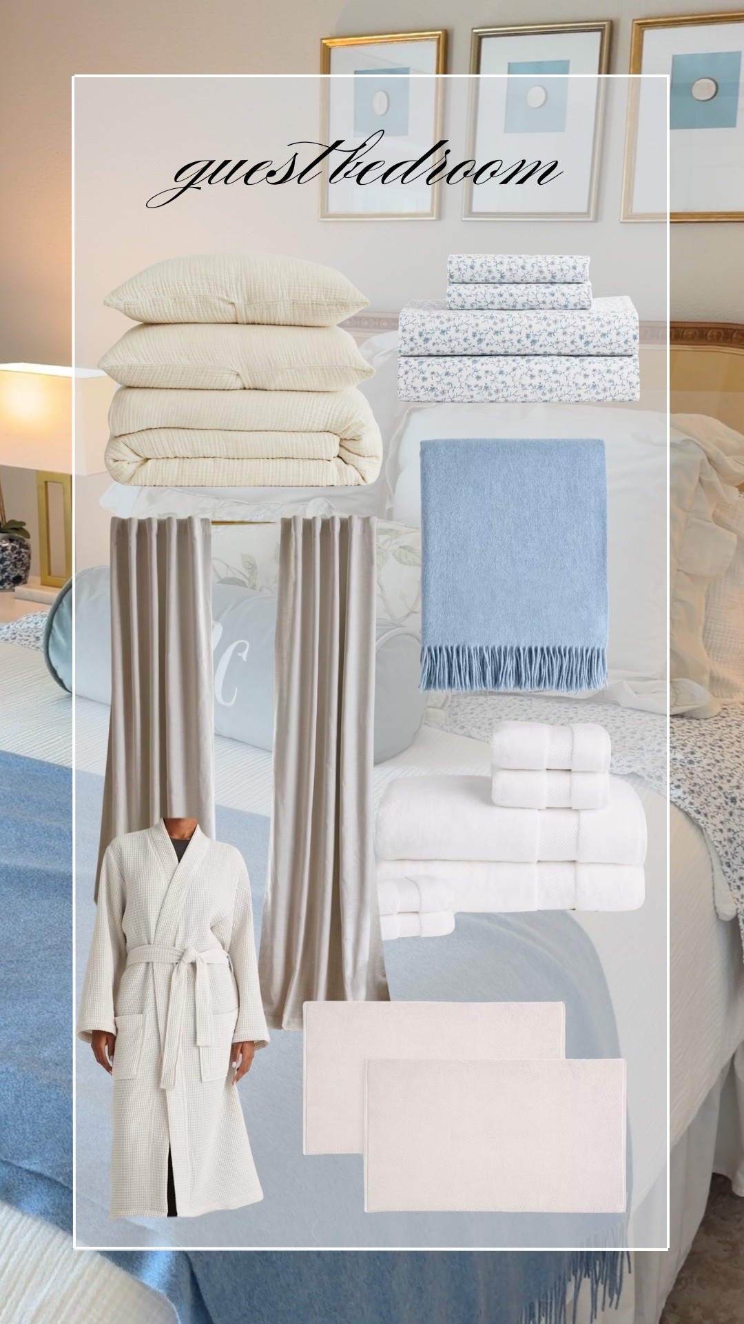 Guest bedroom items we own + love! @Quince #quincepartner