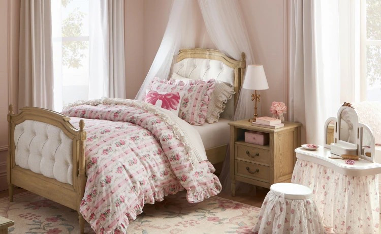 The sweetest little girl's bedroom—soft florals, vintage charm, and cozy vibes! ✨ This dreamy space is perfect for a little princess. Would you decorate your kid’s room like this? 🌸👧🏼 #LTKhome #KidsRoomDecor #ShabbyChic #DreamyBedroom #LTKfind

#LTKHome #LTKFindsUnder100 #LTKKids