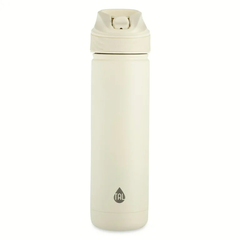 TAL 26oz Stainless Steel Ranger Water Bottle with Easy Sip Straw, Cream | Walmart (US)