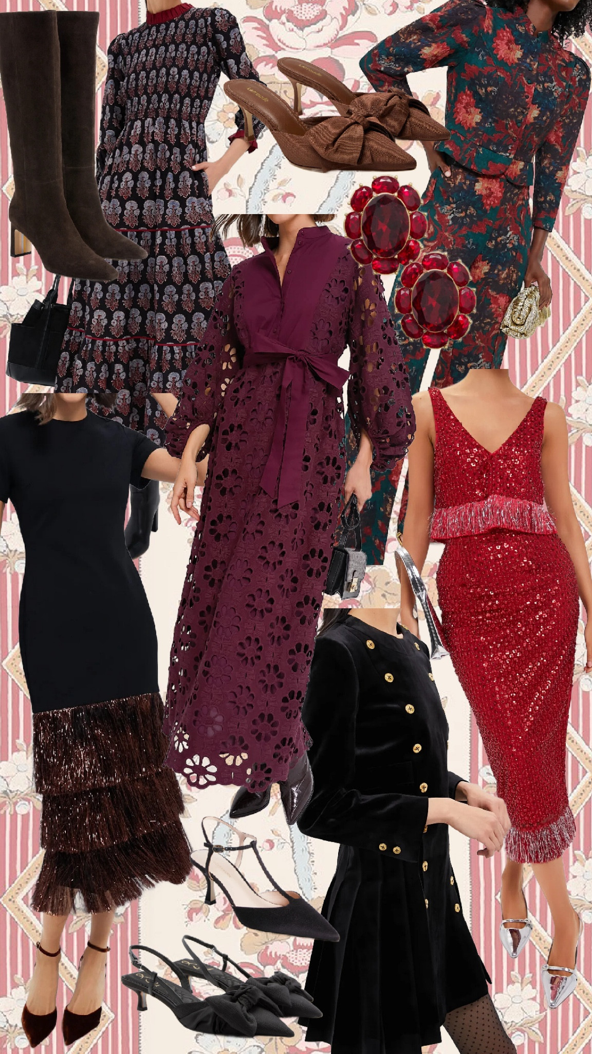 PARTY Ready with @tuckernuck! I always find the cutest looks for all my Holiday events! #tuckernuckpartner #tuckernucking 

Comment “Holiday Looks!” for links! 

Head to LTK app to shop these looks and to tnuck.com for more curated party looks! 

Trying on lots of these pieces on my LTK! Come take a peek! 

Christmas dress, Thanksgiving dress, boots, New Year’s Eve, block print dress, earrings, heels, party dresses, wedding guest dresses, bow heels, boots, feather dress, 

#LTKSeasonal #LTKStyleTip #LTKHoliday