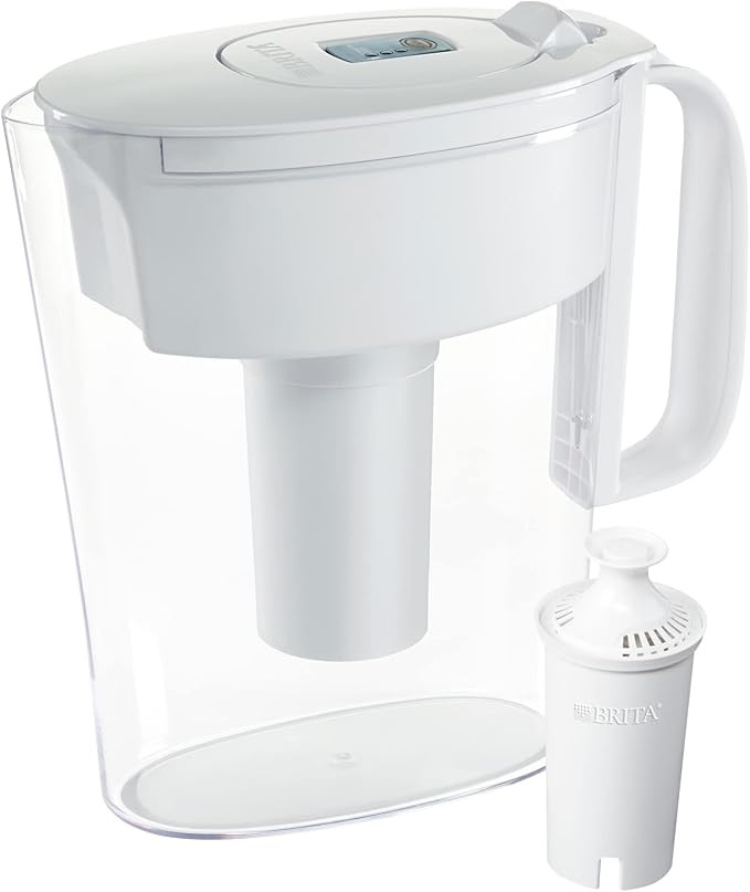 Brita Standard Metro Water Filter Pitcher, Small 6 Cup, White, 1 Count | Amazon (US)
