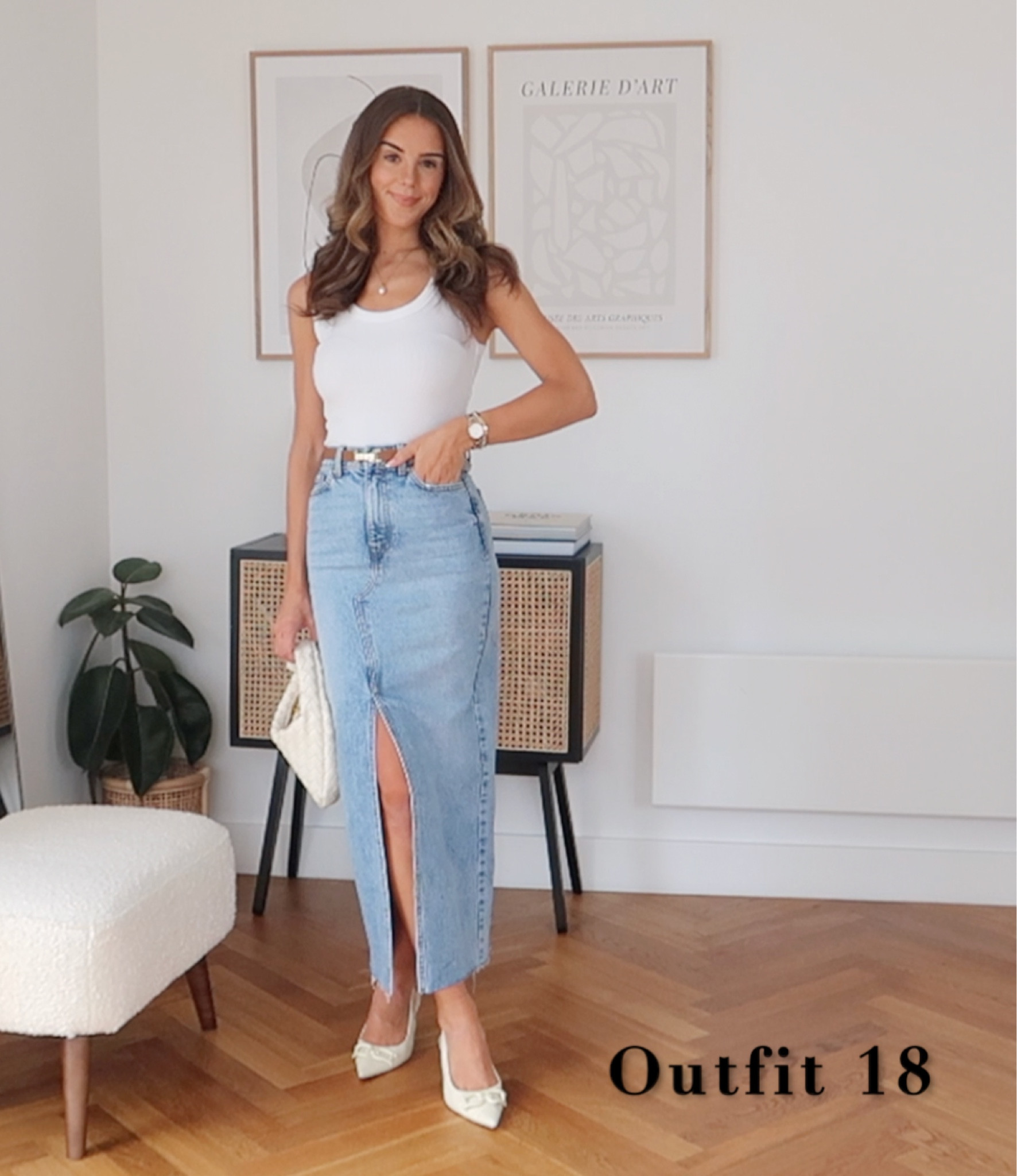 HOT Long Denim Skirt Outfit Ideas Summer Skirt Outfit Ideas Maxi