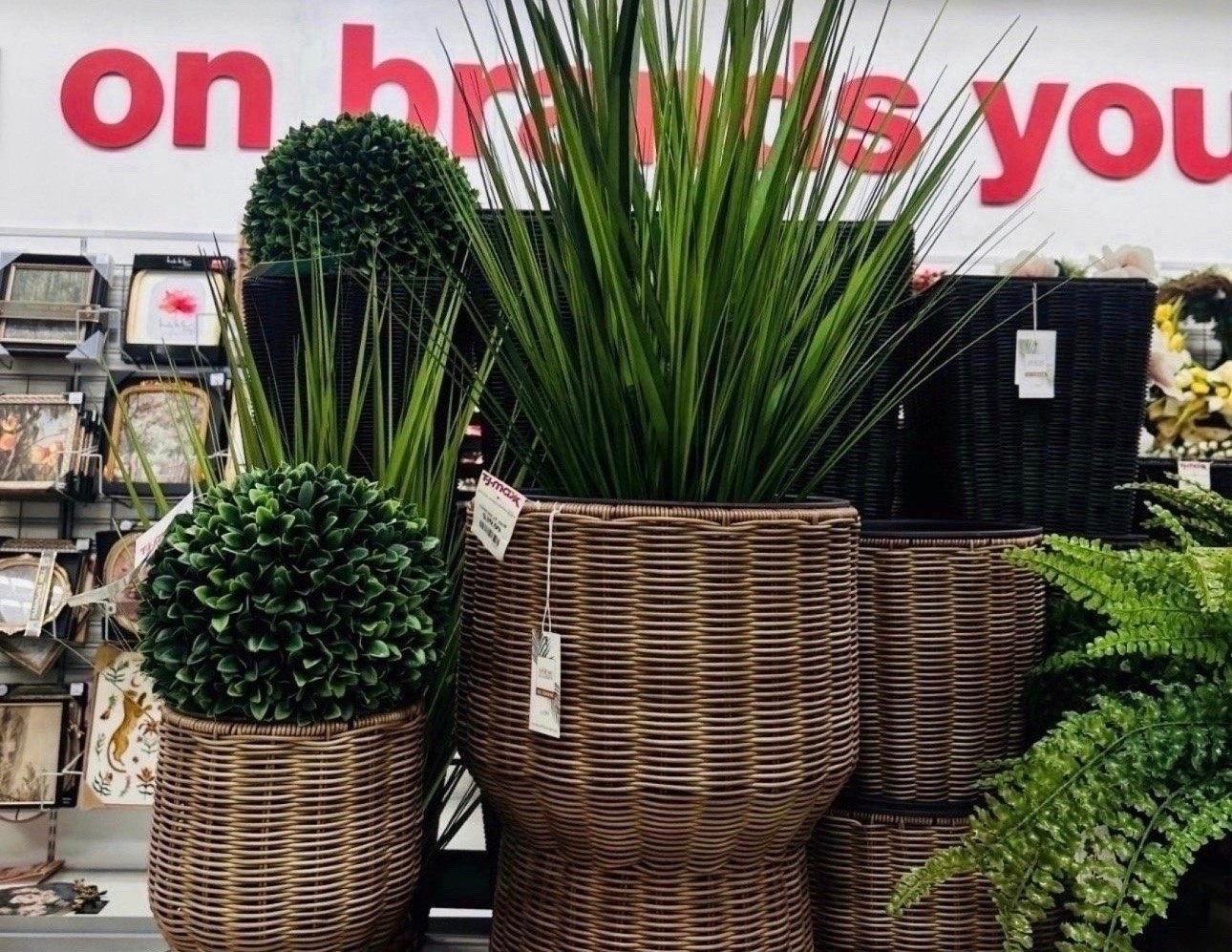 The secret to a green thumb? Good faux plants. 🌿 I am obsessed with these woven hourglass planters and the texture they add to a room. Pro tip: mix different heights and leaf styles to make your indoor jungle look intentional and lush. Found these gems today and had to share! 🪴✨

#LTKHome