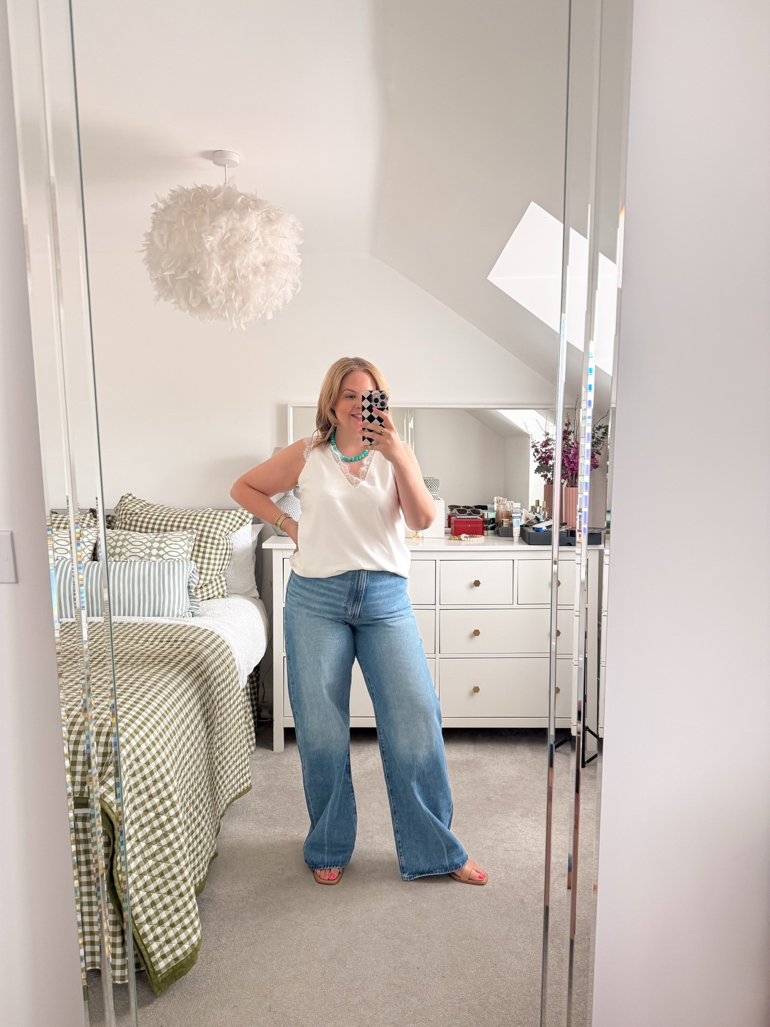 Midsize summer outfit, lace cami outfit, Levi jeans

#LTKmidsize #LTKjeans #LTKsummer