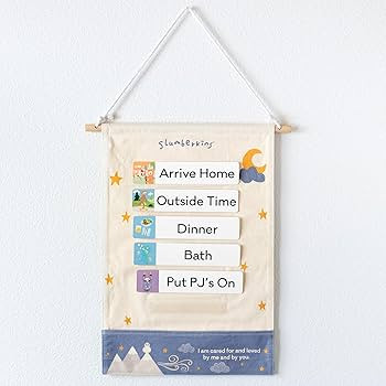 Slumberkins 18 Piece Visual Schedule for Kids | Reversible Visual Tool to Teach Day Time and Nigh... | Amazon (US)