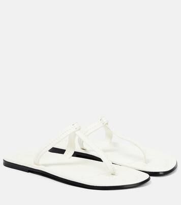 TotemeT-strap leather sandals | Mytheresa (UK)