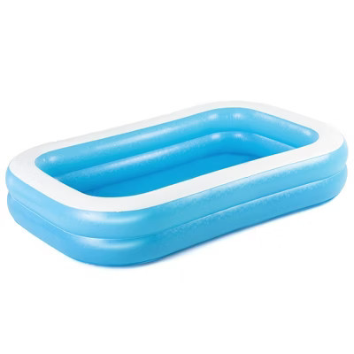 H2OGO! Blue Rectangular Family Pool – 8'7" Inflatable Outdoor Splash Pool | Target