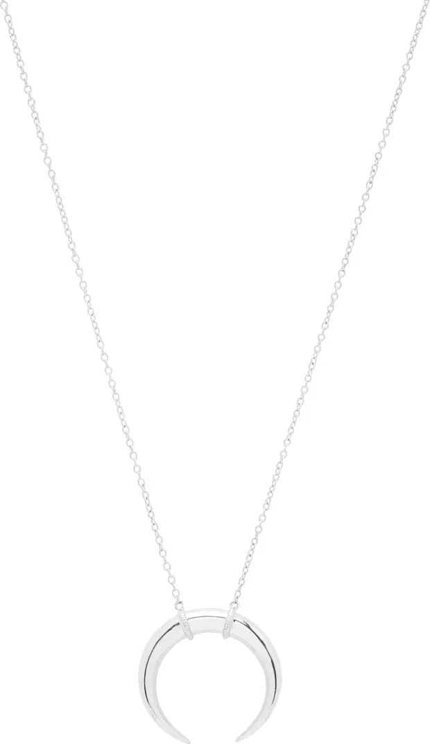gorjana Cayne Crescent Plated Pendant Necklace | Nordstrom | Nordstrom