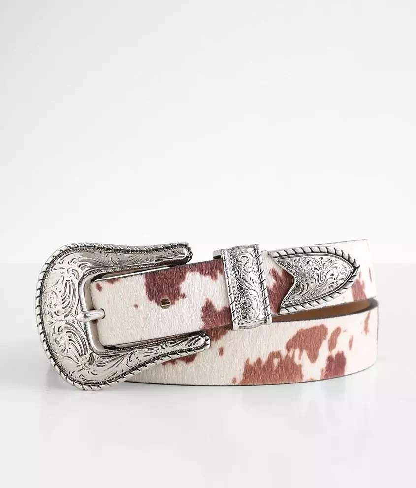 Cow Print Belt | Buckle