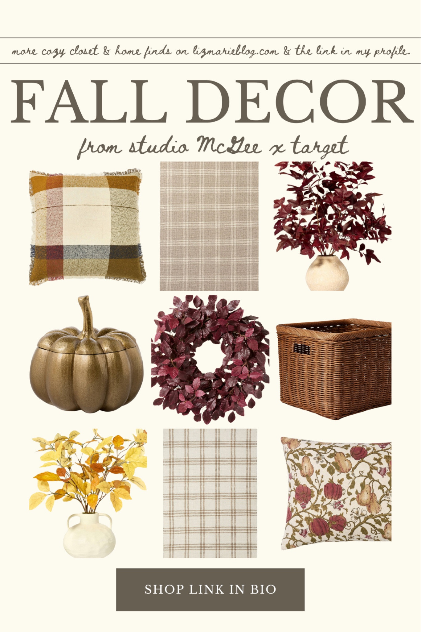 Cozy fall studio McGee x target finds 

#LTKHome #LTKSeasonal #LTKFindsUnder50