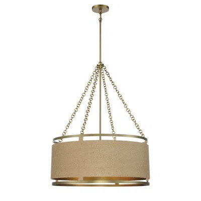 Everly Quinn Windward Passage Soft Brass Pendant Light | Wayfair North America