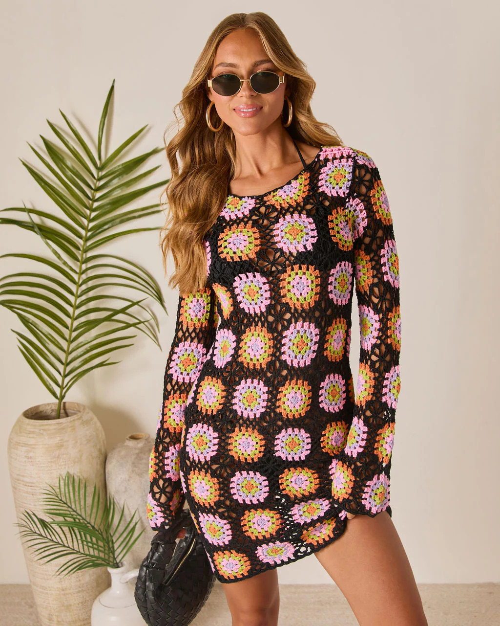 Talvi Crochet Cover Up Mini Dress | VICI