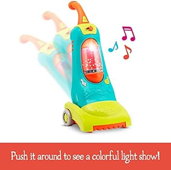 Battat – Toy Vacuum Cleaner for Toddlers, Kids – Lights & Sounds Play Vacuum – Musical Vacu... | Amazon (US)