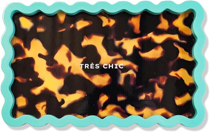 Tres Chic Lacquer Tray - Decorative Vanity & Jewelry Tray for Dresser, Nightstand & Entryway Tabl... | Amazon (US)