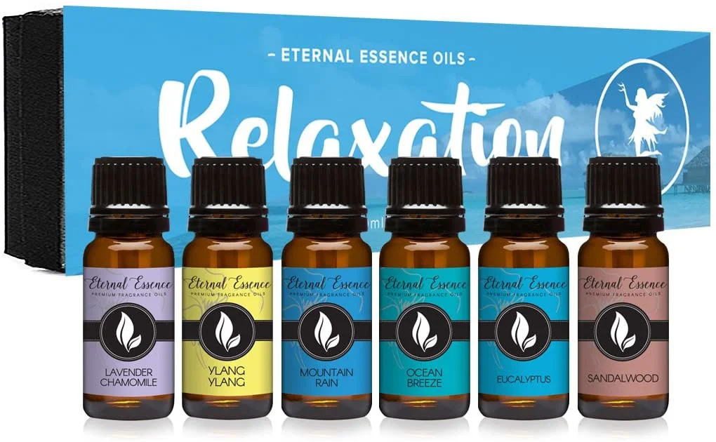 Relaxation Gift Set of 6 Premium Grade Fragrance Oils - Lavender Chamomile, Ylang Ylang, Mountain... | Walmart (US)