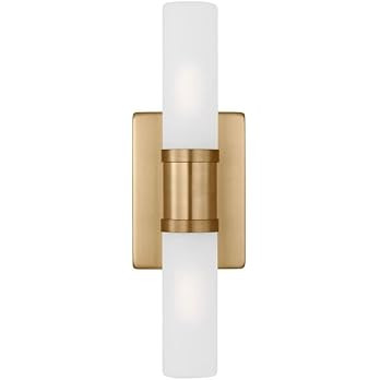 Generation Lighting 4465002-848 Keaton Vanity, 2-Light 80 Total Watts, Satin Brass | Amazon (US)