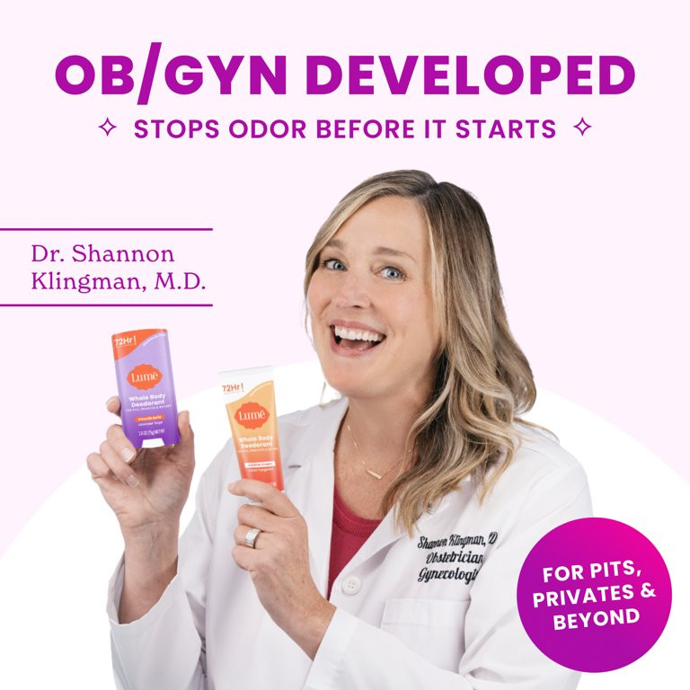 Lume Women’s Acidified Deodorant Wipes - Cool Cucumber - Flushable - 45 Count | Walmart (US)