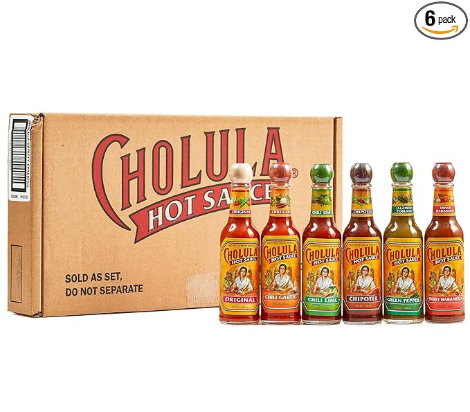 Cholula Hot Sauce Variety Pack, Product of Mexico, Gift Set Includes Six 5 Fl Oz Signature Cholul... | Amazon (US)