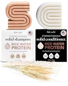 Kitsch Rice Bar Shampoo and Conditioner Bar for Hair Growth | Made in US | Rice Shampoo Bar & Con... | Amazon (US)