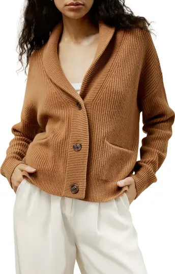 Wool Knit Shawl Collar Cardigan | Nordstrom