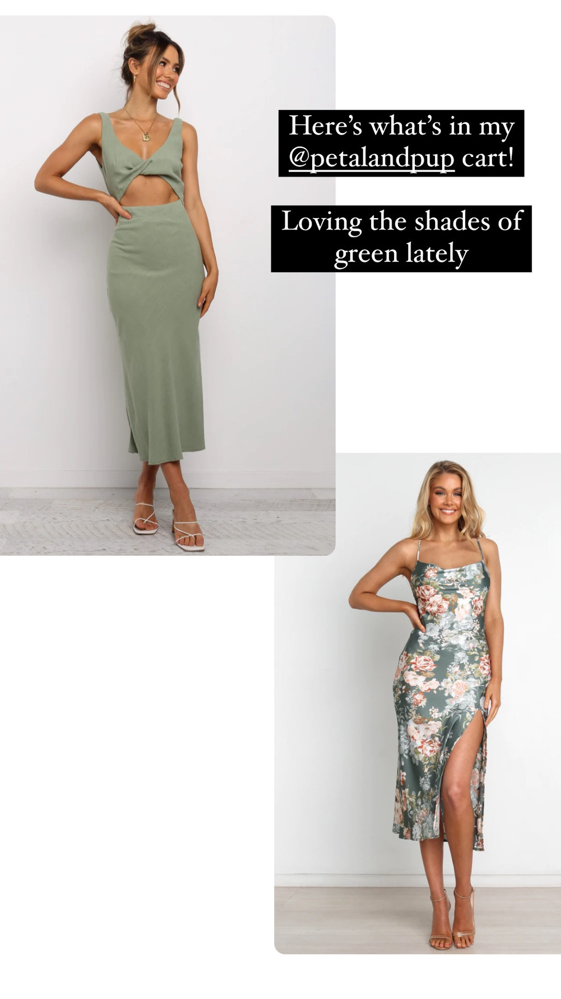 Some shades of green from Petal and Pup. Can’t wait to try these out!

#PetalAndPup, #Dresses, #NightOut, #Party

#LTKwedding #LTKunder50 #LTKunder100