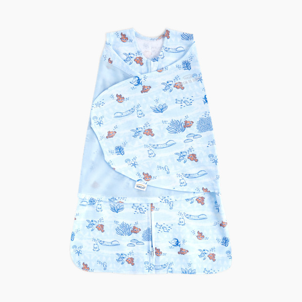 Halo Sleepsack Swaddle Disney in Nemo Tie Dye Size Small | 100% Cotton | Babylist