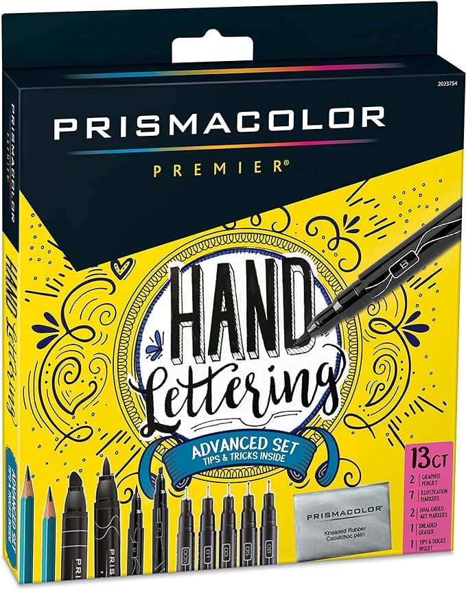 Prismacolor Premier Advanced Hand Lettering Set with Illustration Markers, Art Markers, Pencils, ... | Amazon (US)