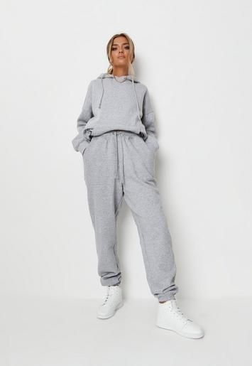 Gray Marl Oversized 90s Joggers | Missguided (US & CA)