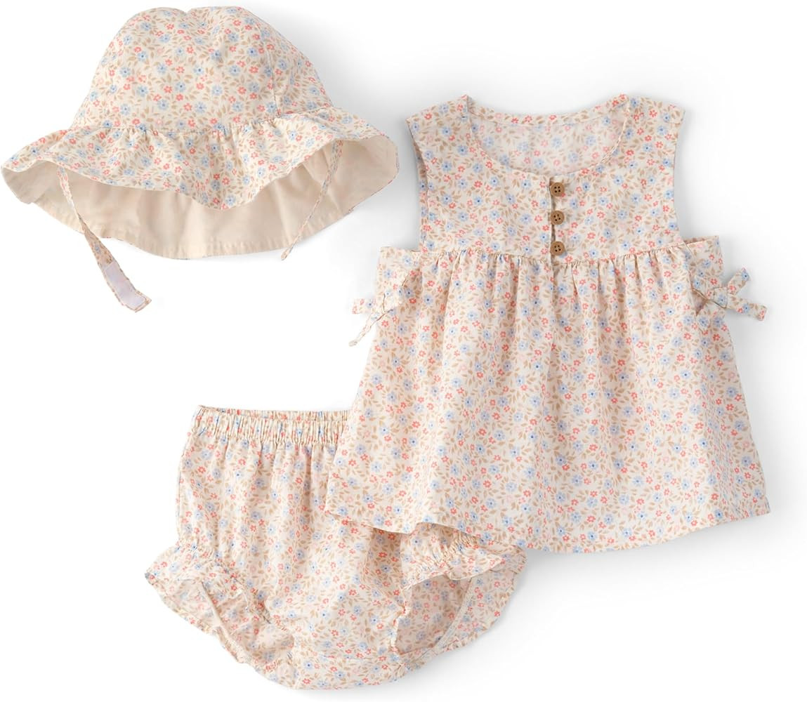 Carter's Baby Girls' 3-piece Diaper Cover Set | Amazon (US)