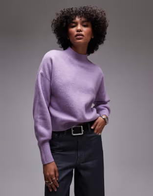 & Other Stories mock neck jumper in lilac | ASOS (Global)