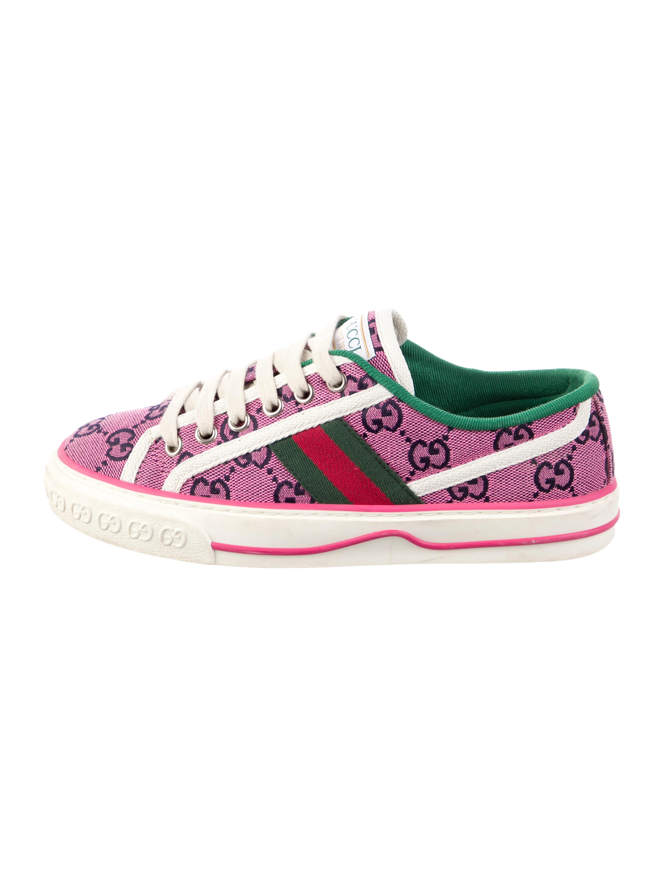 GG Web Trim Tennis Sneakers | The RealReal