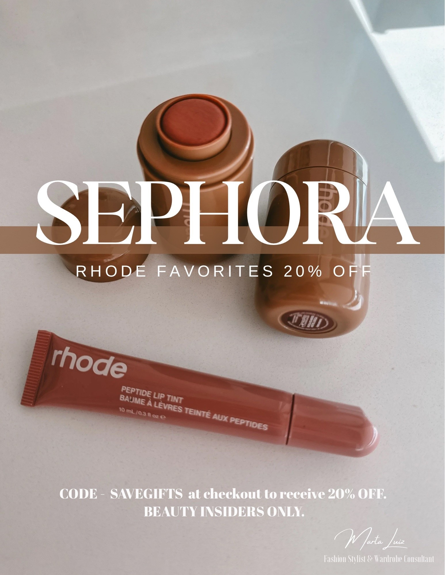 Sephora Savings Event for beauty insiders only. #sephorahaul #sephorarhode #rhodemakeup 

All Sephora Collection 30% off
Beauty Insiders members 20% off. 
Promotion Code: SaveGifts - one-time use. 
- Rhode Pocket Blush
Rhode lip tint 
-Rhode glazing milk essence 

#LTKHoliday #LTKBeauty #LTKGiftGuide