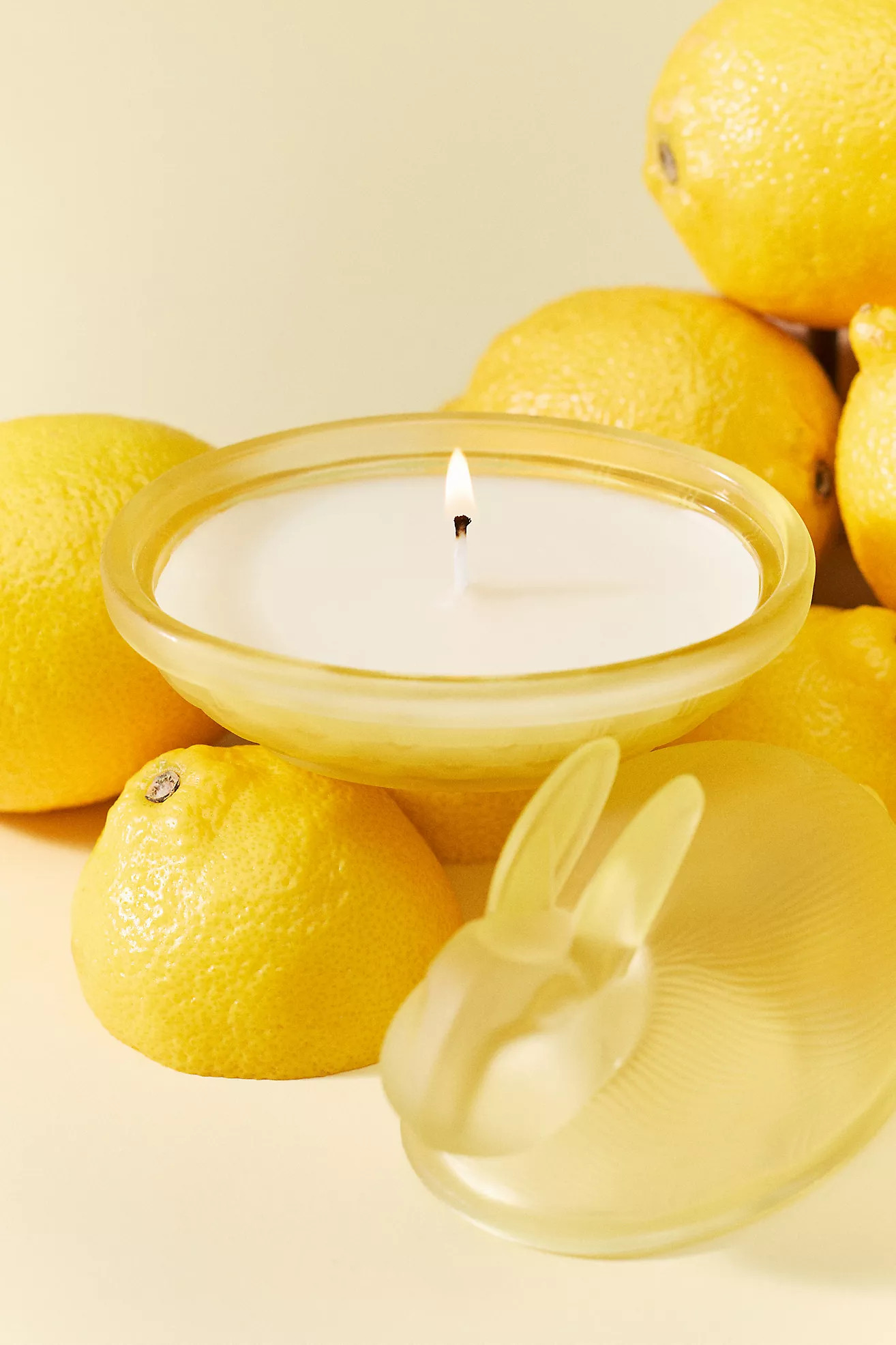 Spring Bunny Floral Lemon Blossom Figural Glass Candle | Anthropologie (UK)