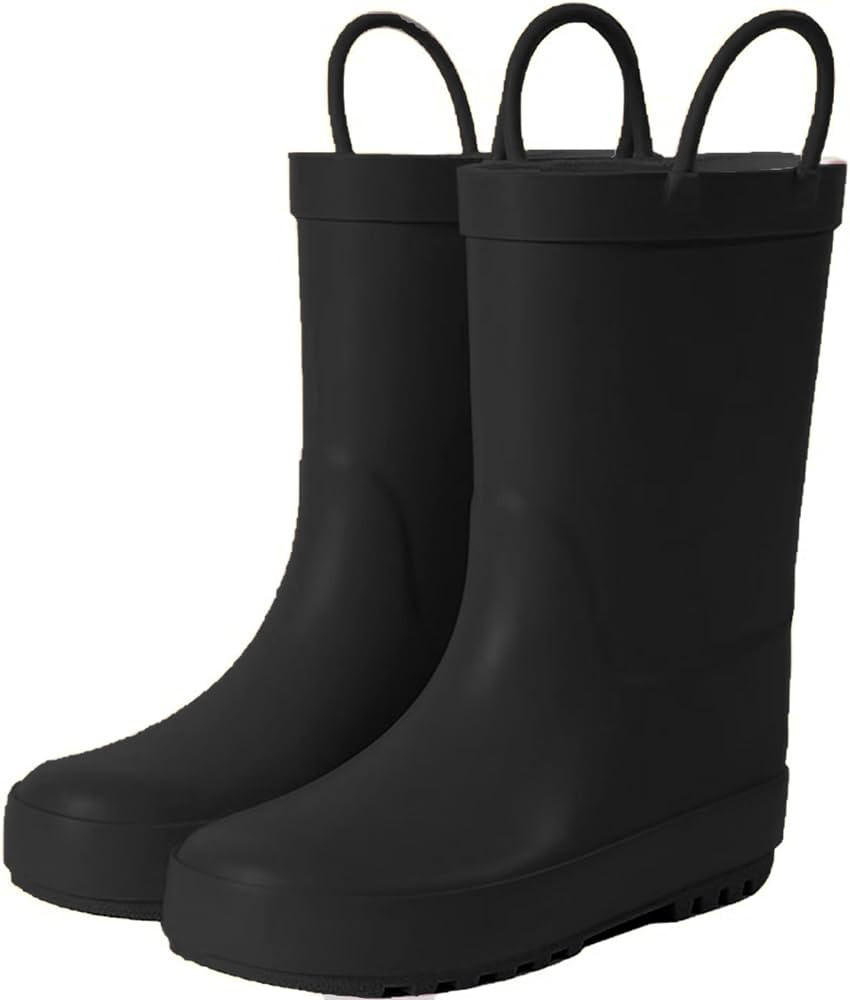 kids Rain Boots, Toddler Rain Boots Waterproof Rubber Kids Rain Boots for Girls and Boys with Fun... | Amazon (US)