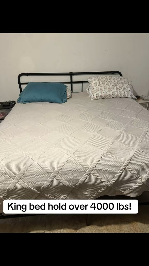 Plus size friendly king size bed. Holds up to 4000 lbs! 

#LTKOver40 #LTKMidsize #LTKHome