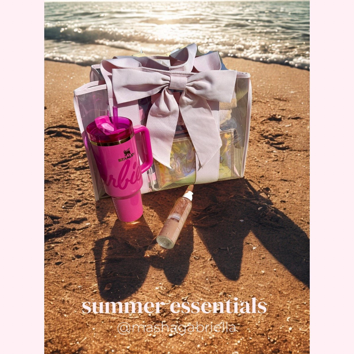 Barbie beach bag packed — gloss, glow, & good vibes only ☀️🌊🎀 #SummerEssentials”

#ltkbeauty #beachbagmusthaves #barbieaesthetic #summervibes #mashagabriella #glowon

#LTKBeauty #LTKSwim #LTKSummerEdit