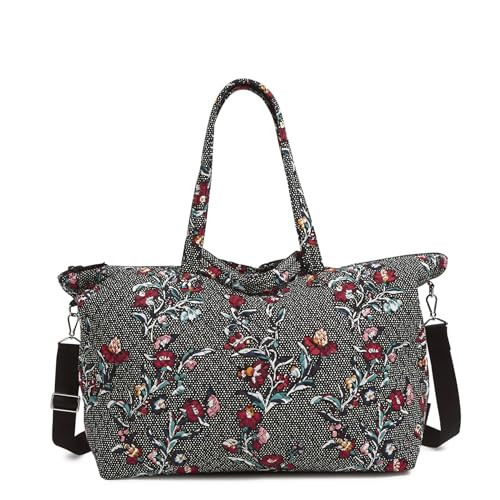 Cotton Overnight Travel Tote Travel Bag, Perennials Noir Dot | Amazon (US)