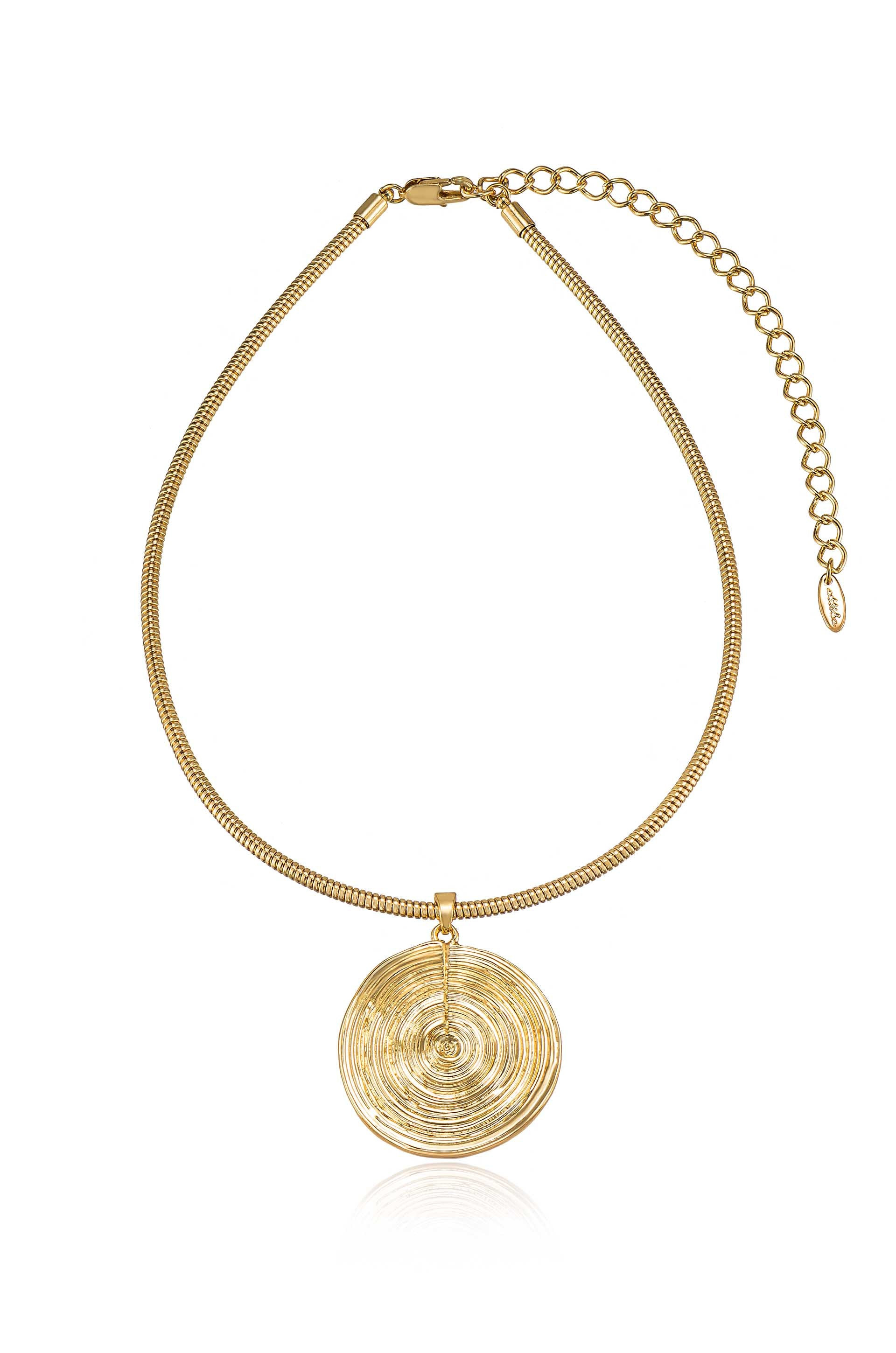 Swirl Pendant Choker | Ettika