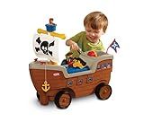 Little Tikes 2-in-1 Pirate Ship Ride-On Toy and Playset - Kids Ride-On Boat with Wheels, Under Se... | Amazon (US)
