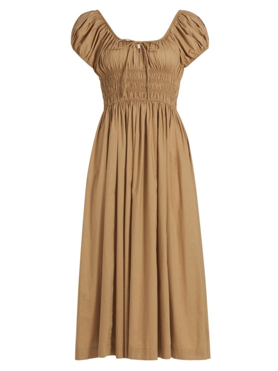 Quinn Cotton Prairie Midi-Dress | Saks Fifth Avenue
