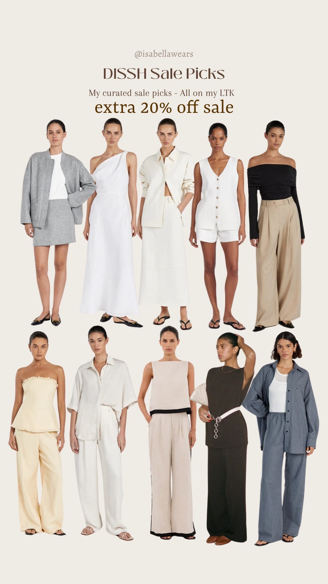 Some of my favourite picks from the dissh sale, get an extra 20% off! 

#LTKsale #LTKworkwear #LTKaustralia