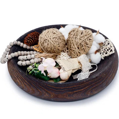 Wood Decorative Bowl, Paulownia Wooden Bowl | Wayfair North America