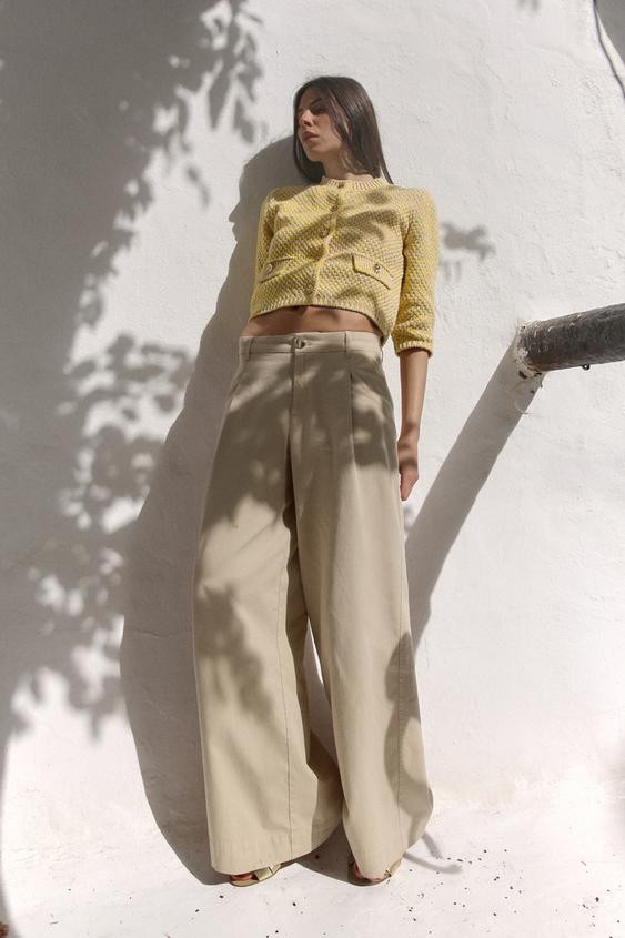 WIDE LEG PANTS WITH DARTS | Zara US