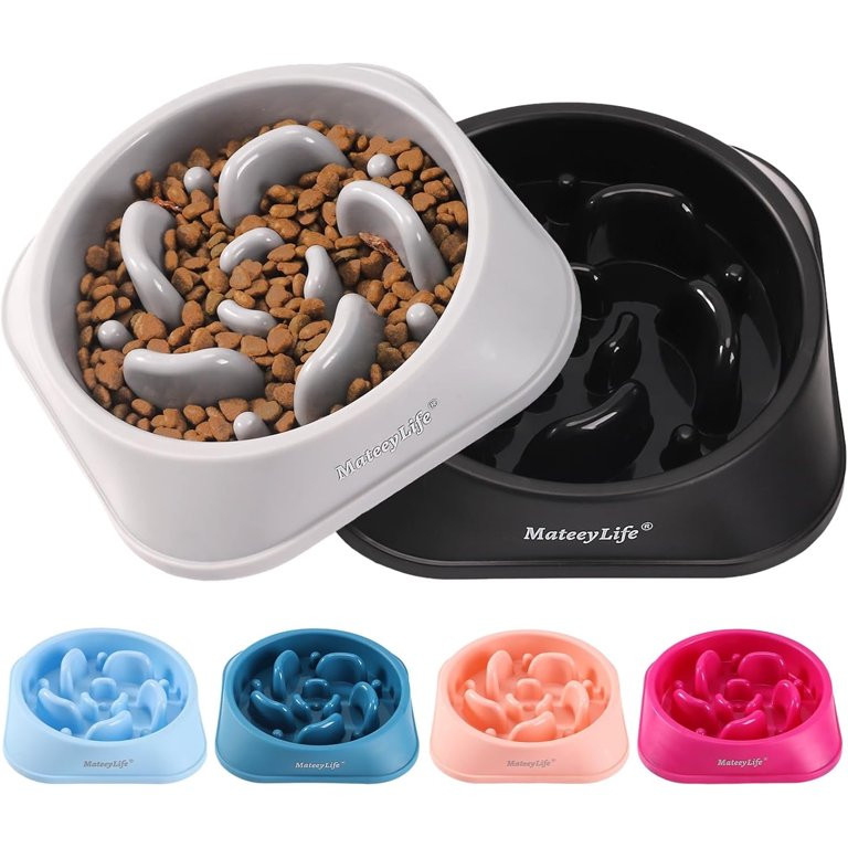 MateeyLife Slow Feeder Dog Bowls 2PCS, Anti-Choking Puzzle Dog Food Bowls, Anti-Slip Interactive ... | Walmart (US)