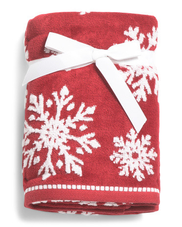 Set Of 2 Winter Flurries Hand Towels | TJ Maxx