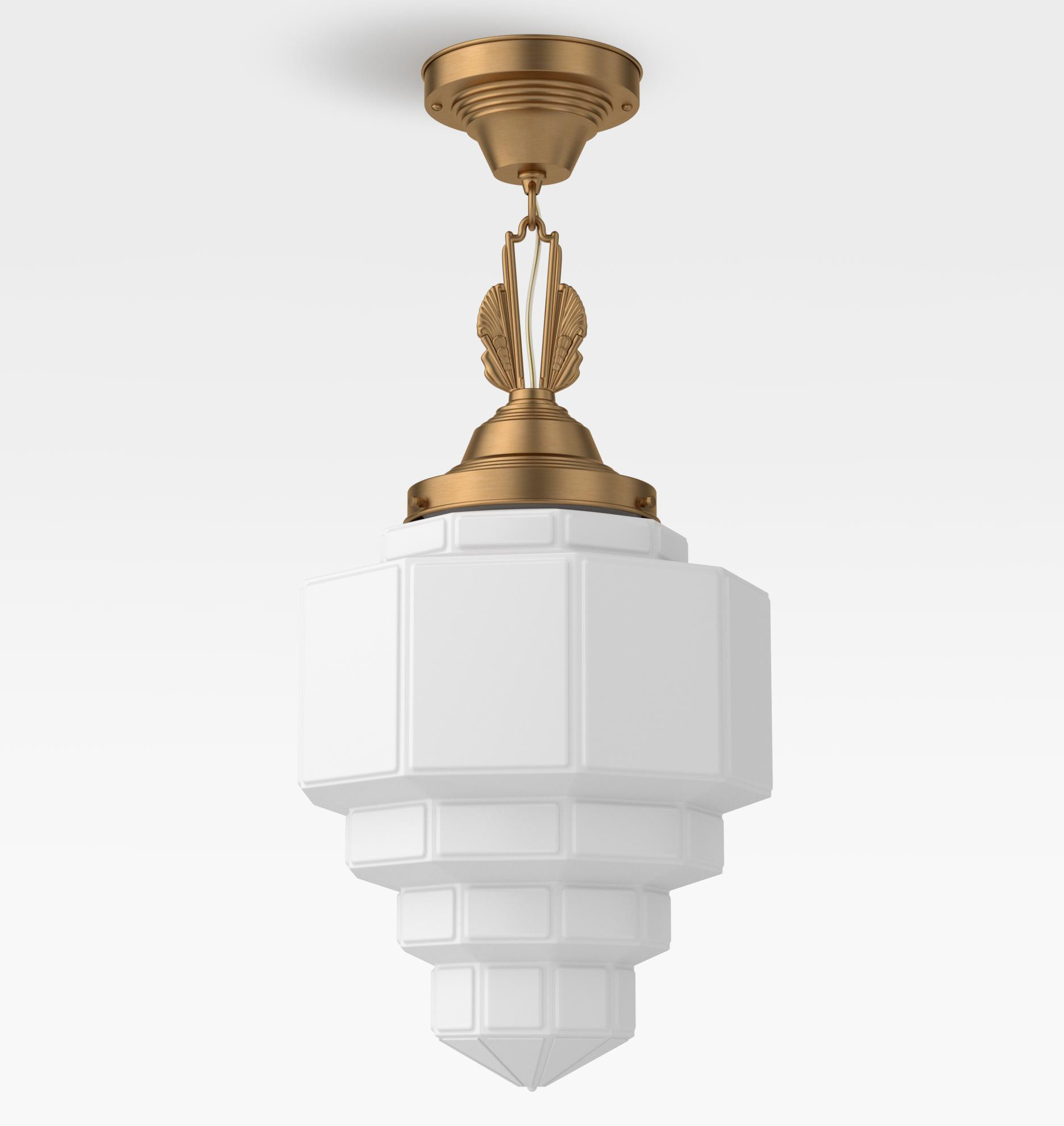 Hollywood 6" Fitter Winged Semi-Flush Mount | Rejuvenation