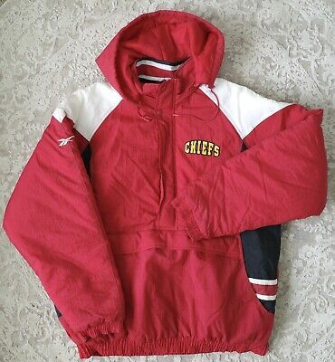 Vintage Kansas City Chiefs Football NFL Reebok Pullover Puffer Jacket Mens XL | eBay US